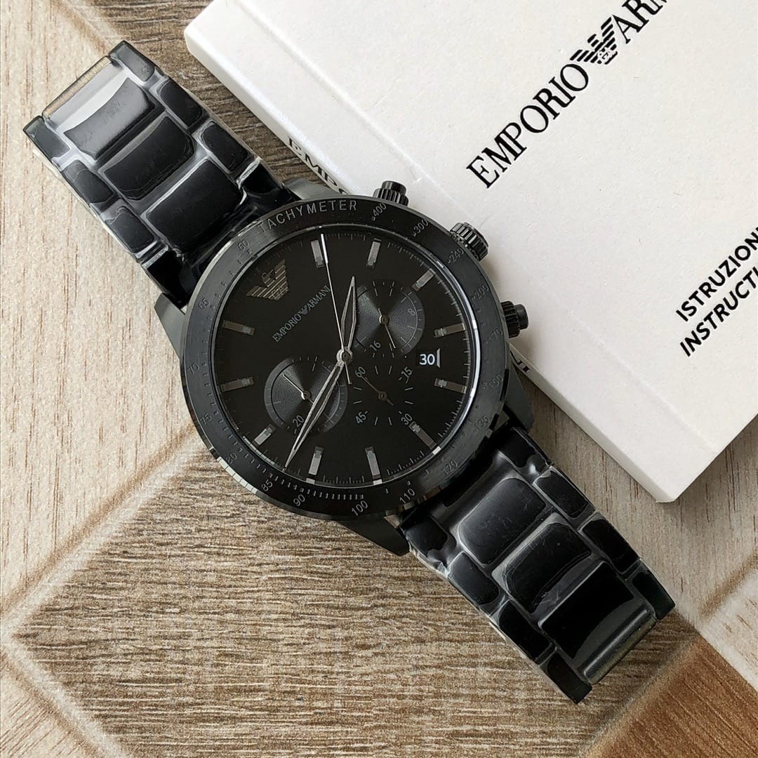 Emporio Armani AR11241 Chronograph Quartz Stainless Steel Chain Men’s Watch - Image 3
