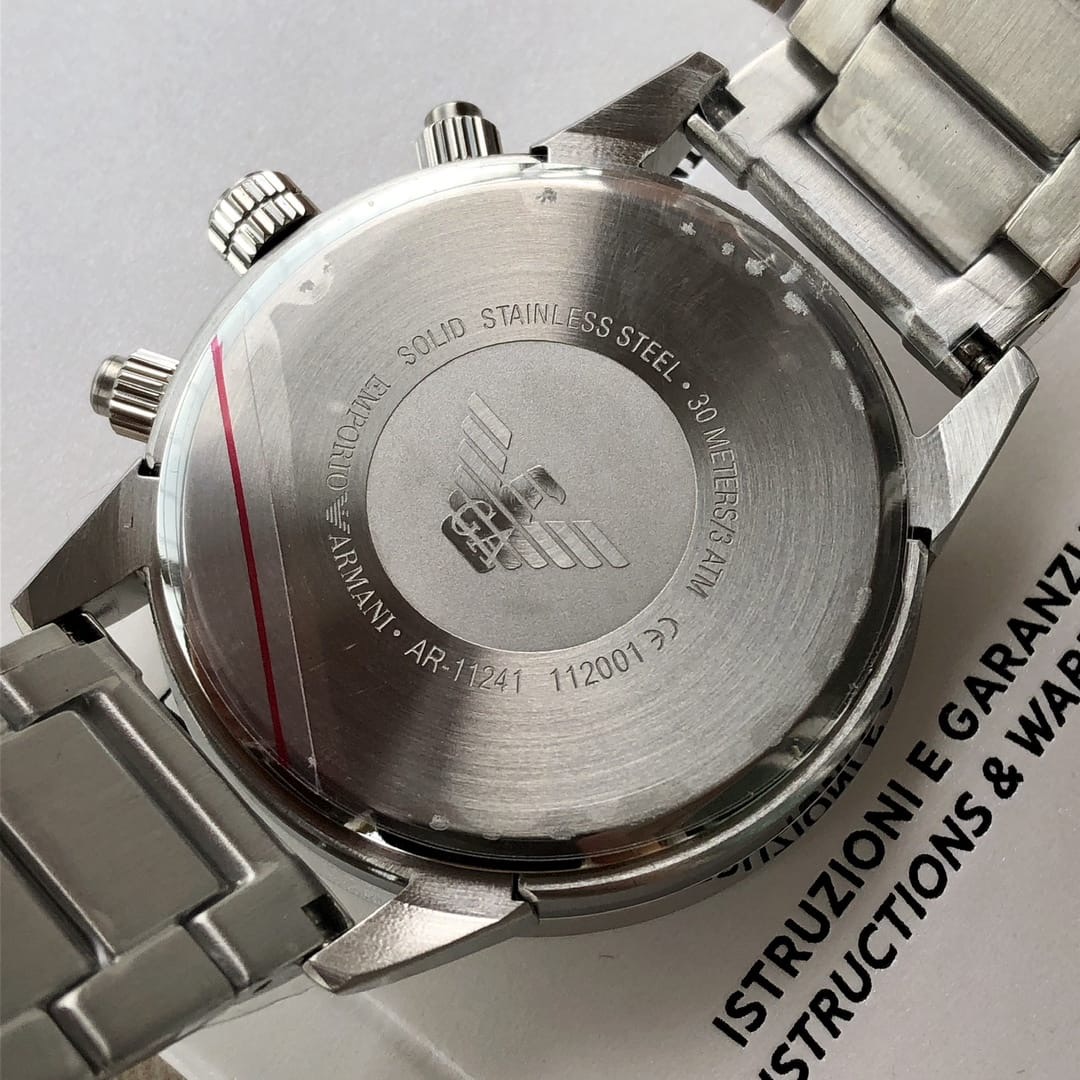 Emporio Armani Mario Chronograph Black Dial Men's Watch | AR11241 - Image 4