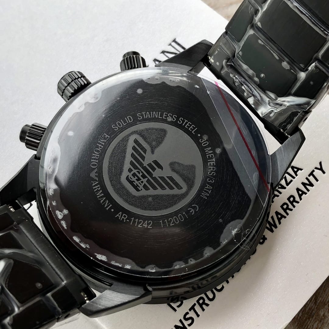 Emporio Armani AR11241 Chronograph Quartz Stainless Steel Chain Men’s Watch - Image 4