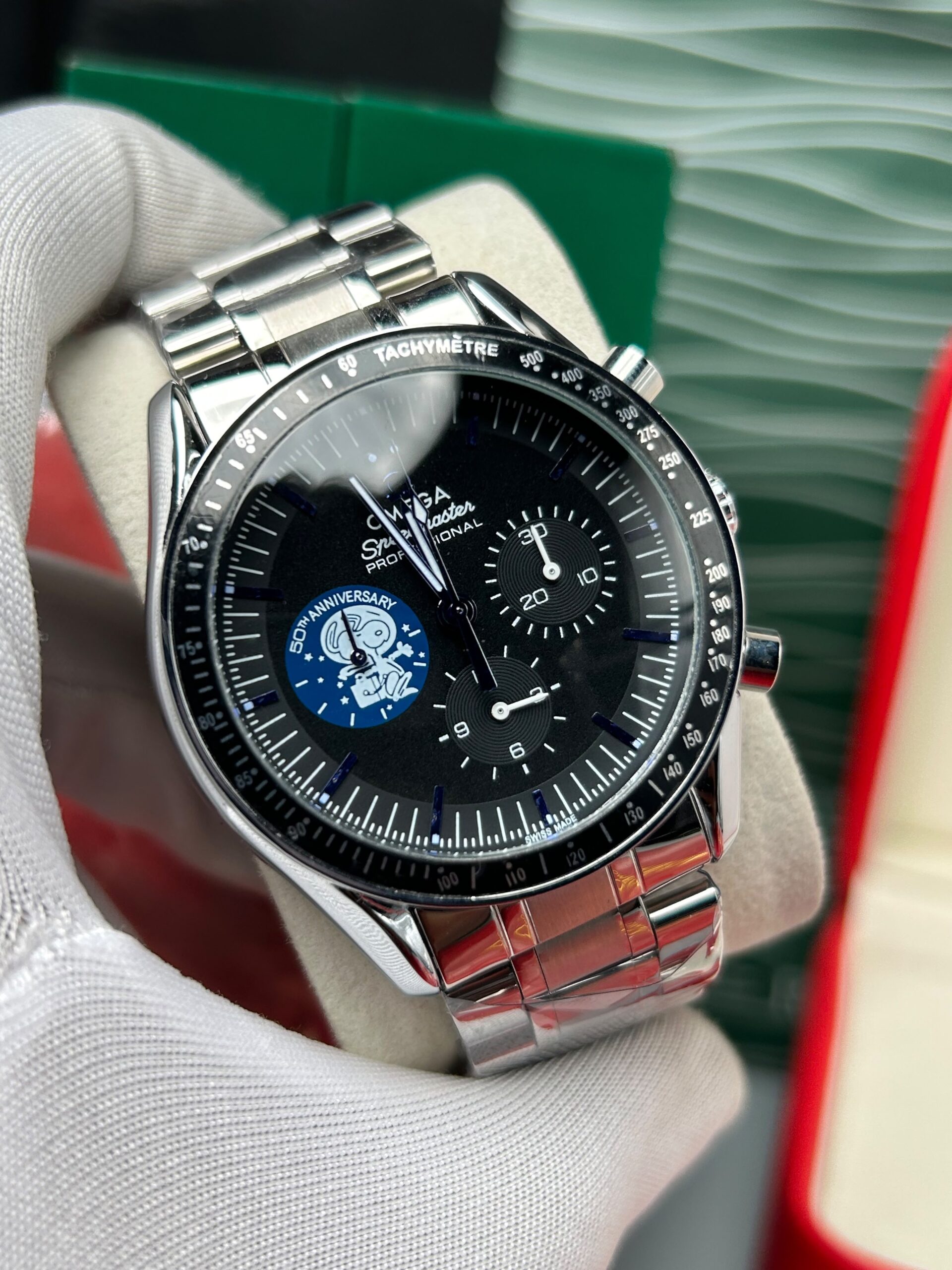Omega Speedmaster "Silver Snoopy Award" 50th Anniversary Chronograph - Image 2