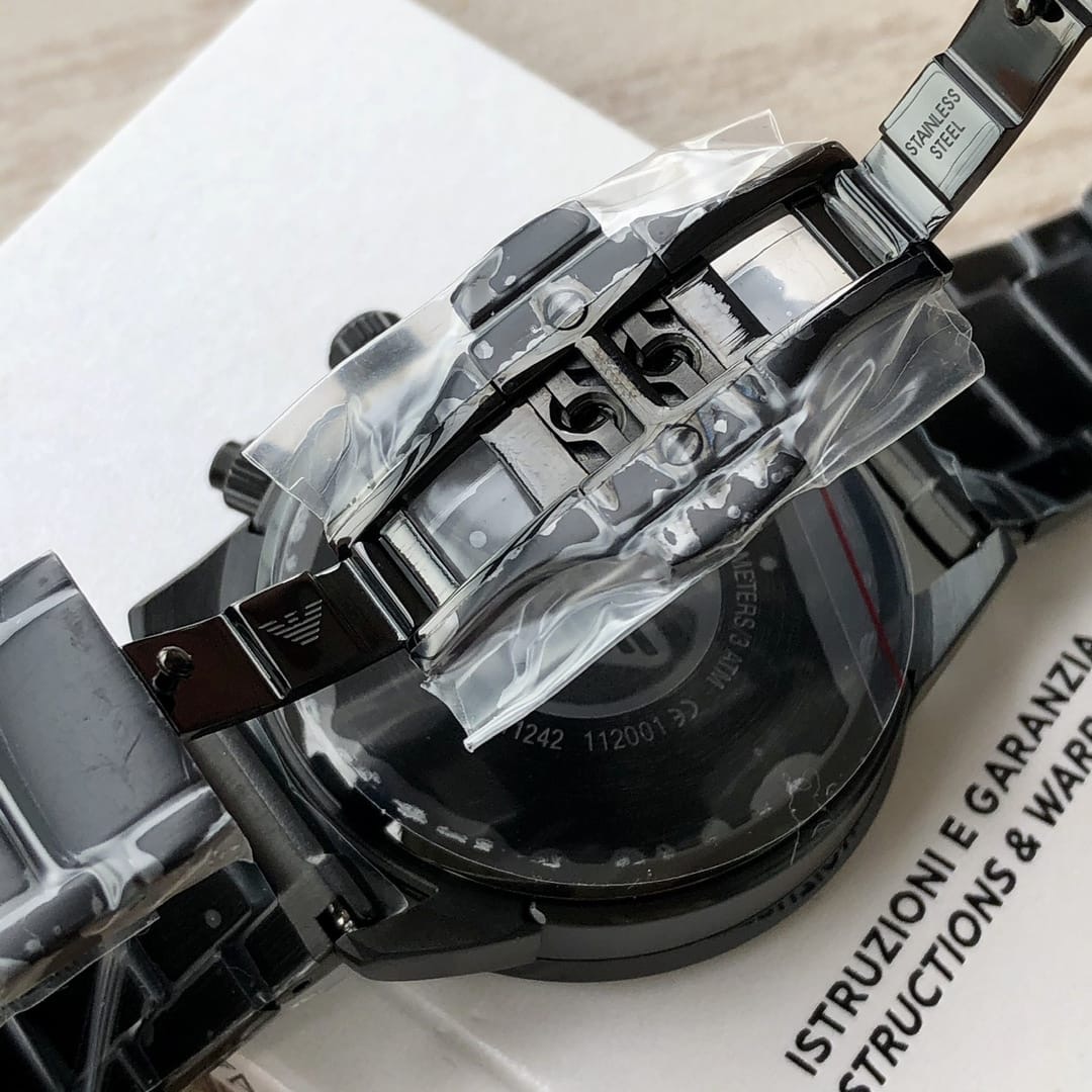 Emporio Armani AR11241 Chronograph Quartz Stainless Steel Chain Men’s Watch - Image 5