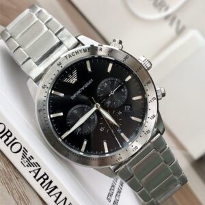 Emporio Armani Mario Chronograph Black Dial Men's Watch | AR11241