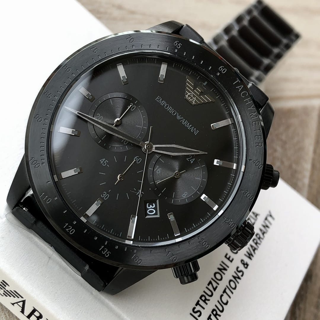 Emporio Armani AR11241 Chronograph Quartz Stainless Steel Chain Men’s Watch - Image 2